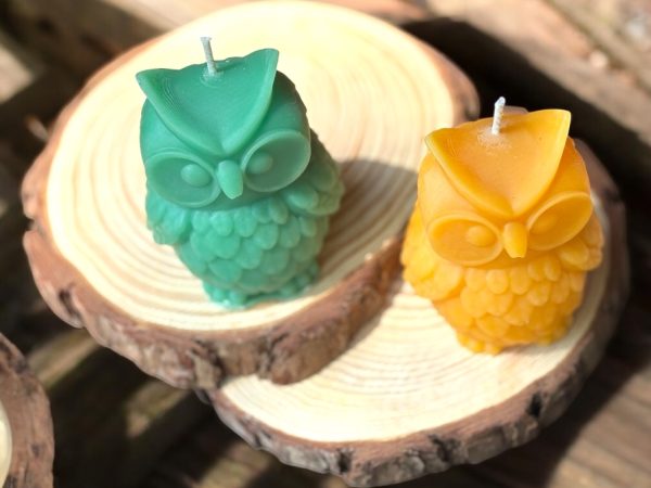Owl Pillar Candles - Image 2
