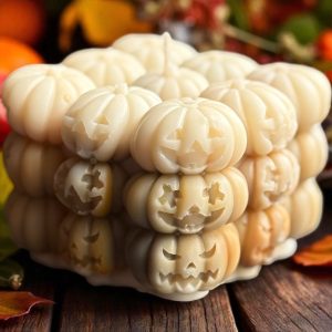 Jack O pillar candle