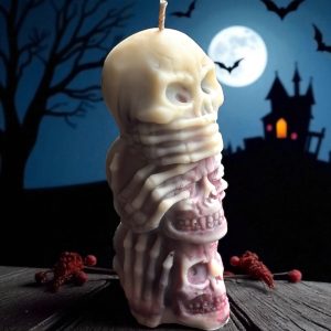 Skull See_Hear_Speak Pillar