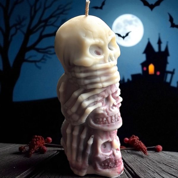 Skull See_Hear_Speak Pillar